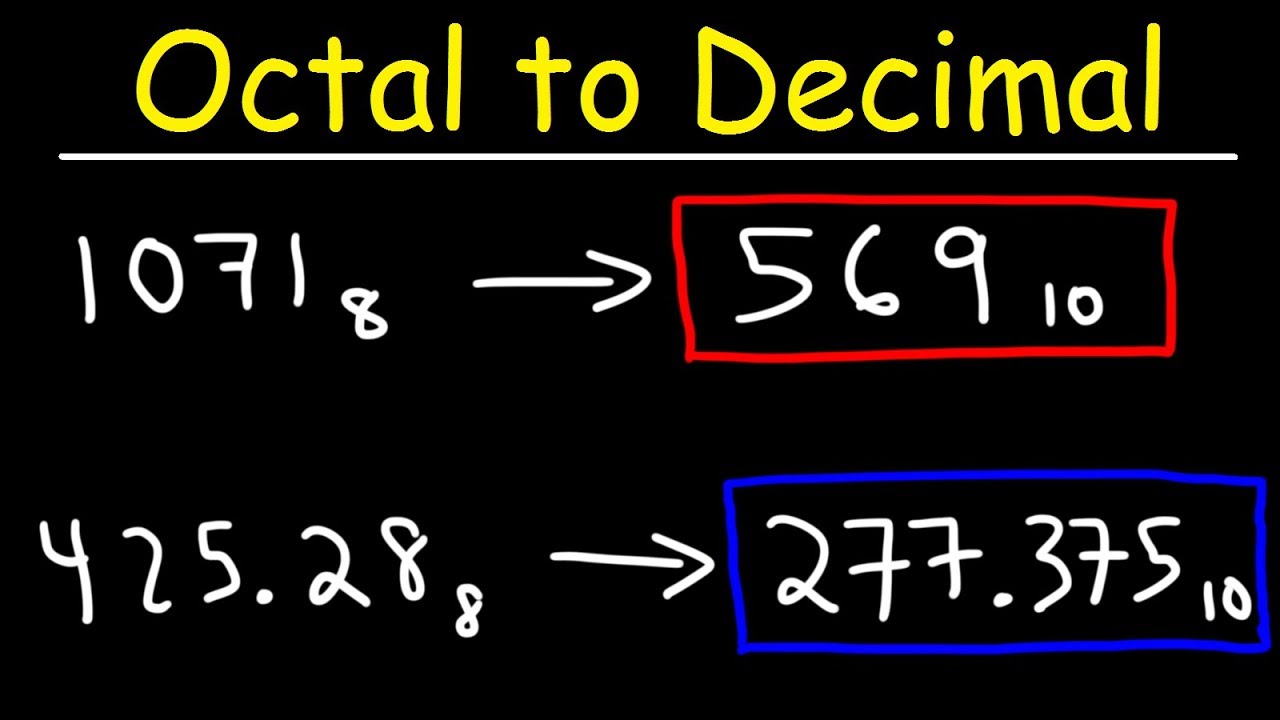 How to Convert Octal to Decimal
